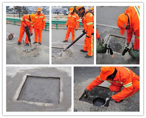 坑槽、銑剝接縫處理-坑槽接縫處理